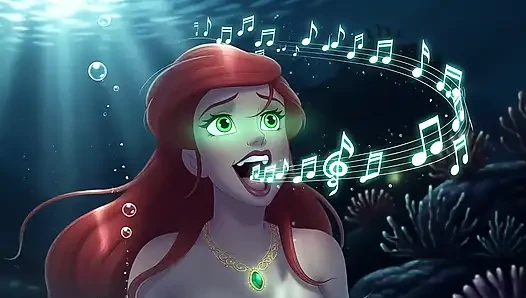 AI Mermaid поет соблазнительную песню и превращается в обнаженную красоту-человеческую