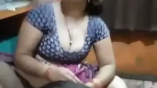 Desi Bhabhi legs wide open in front of her Step Son!!