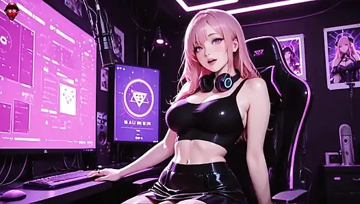 Two Futanari Gamer Girls Go Wild Together. Ai Generated