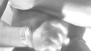 Black & White Black Muscle Dad Edging and Cum