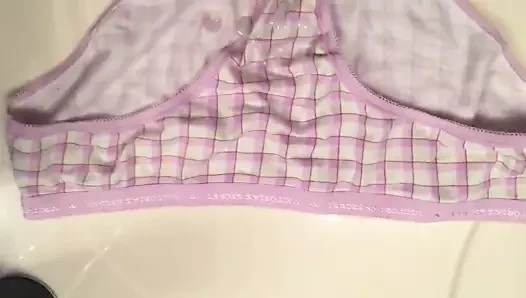 Calcinha rosa-amarela