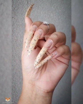 Porn sexy long nails 3