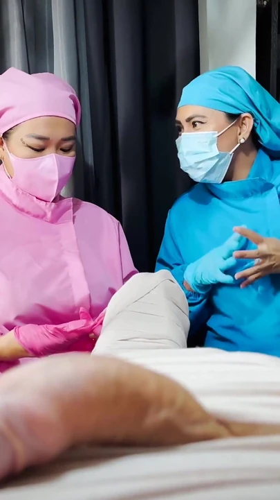 Mummified and Tormented by 2 Cruel Nurses 1/3