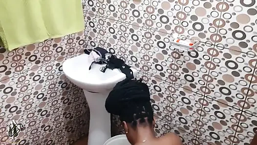 Black Woman Hires Black Stud to Drain Her of Cum