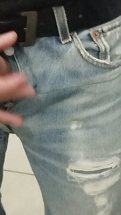 Denim jeans fetich masturbation