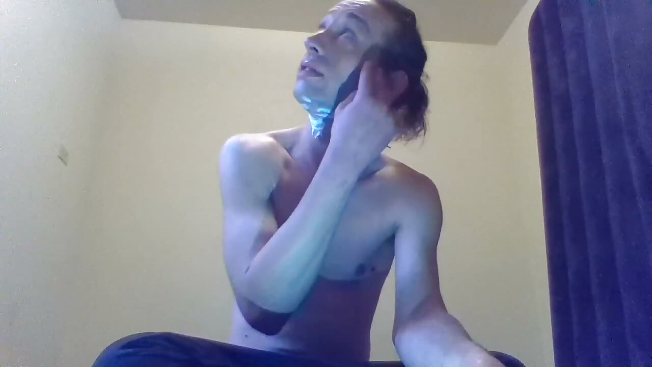 Transgirl Shaving Her Face