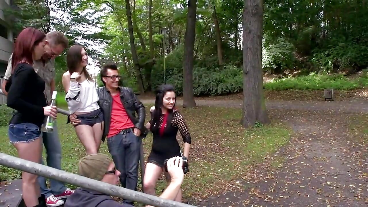 Mega Hard Orgy in Outdoor