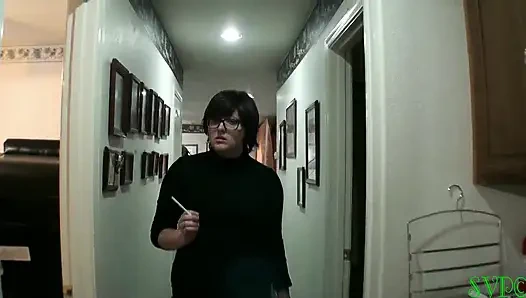 Beefy bbw lagi asik merokok dan berperan untuk pacarnya