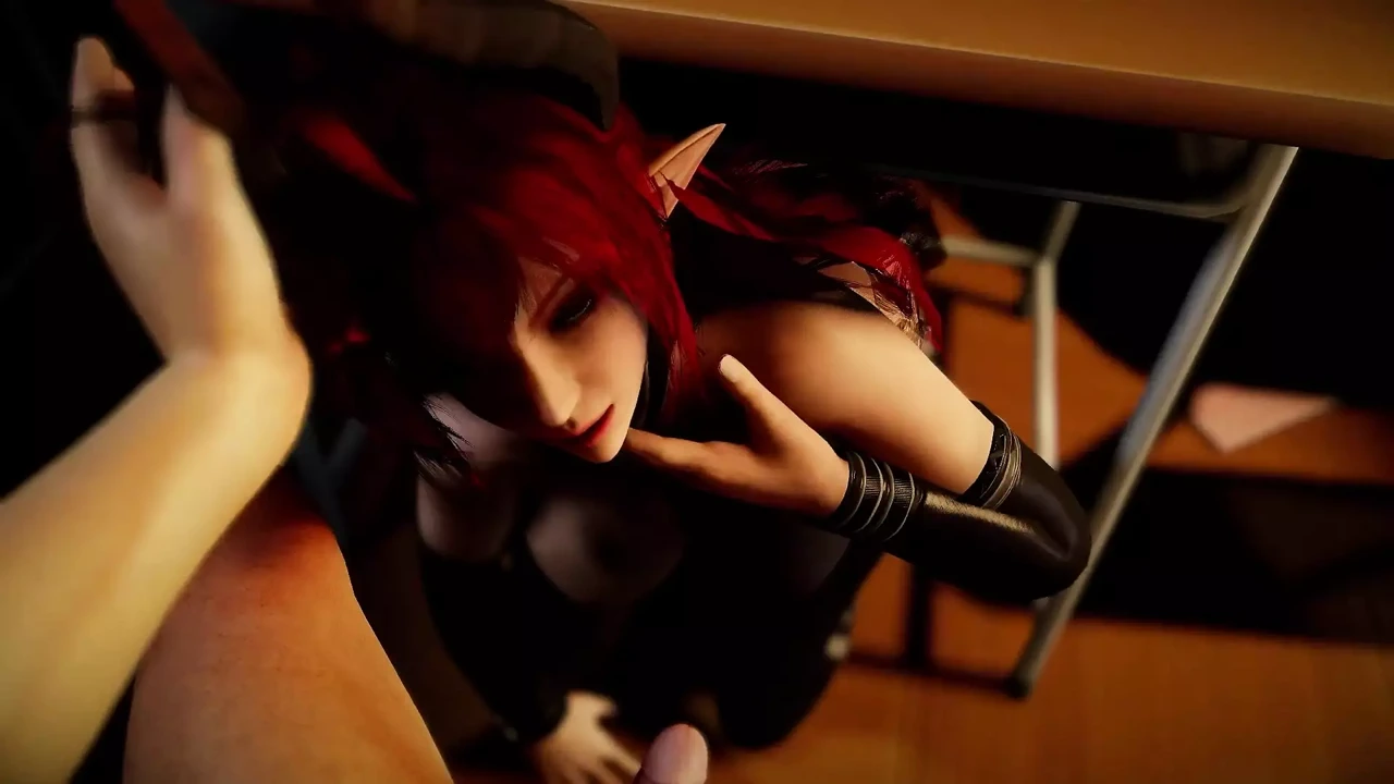 与Succubus发生性关系 - 第一人称视角短片中的3D色情内容