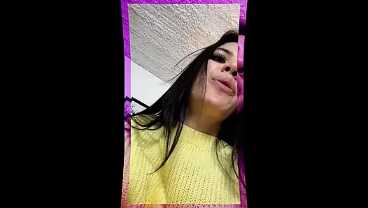 Mükemmel memeli güzel Kolombiyalı senin için amıyla yemin ediyor ve götüne süt istiyor