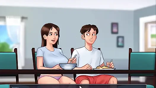 Summertime Saga: I've seen Grace's boobs and Eve's hot body