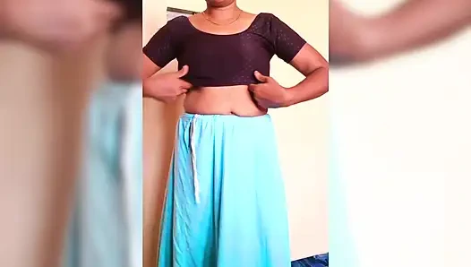 ammu dress change nighty to saree big tits ammus boobs show