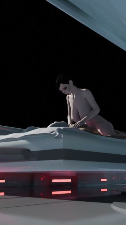 The best sex in space. Hot japanese babe gets fucked hard on orbital space station | Clip 2