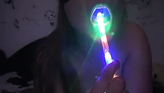 Spektakuläre tiefe kehlenshow von licht !!