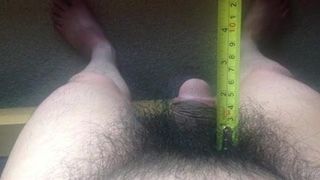 Short Penis Jason measuring his flaccid penis 2