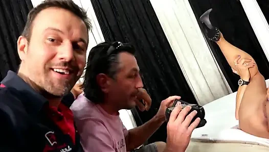 Hotel sex with horny punk MILF
