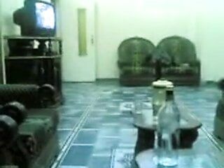 Старая сирийская пара в домашнем видео