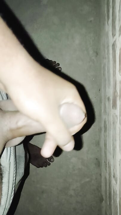 Young Man solo Masterbate alone in a room with dotted condom.