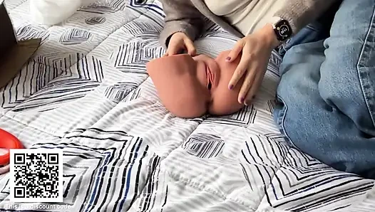 Playing making a lesbian threesome with our FunsDeepYen doll
