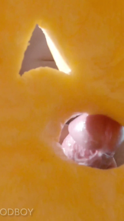 dick in pumpkin and I shoot inside! | Clip 3