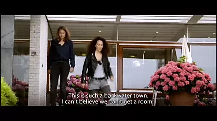 Imposible love. Hot german lesbians romantic kissing drama