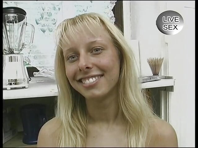 Blonde teen masturbates and gets jizzed on her nice tits