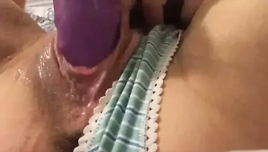Fucking My Sexy Creamy Pierced Pussy