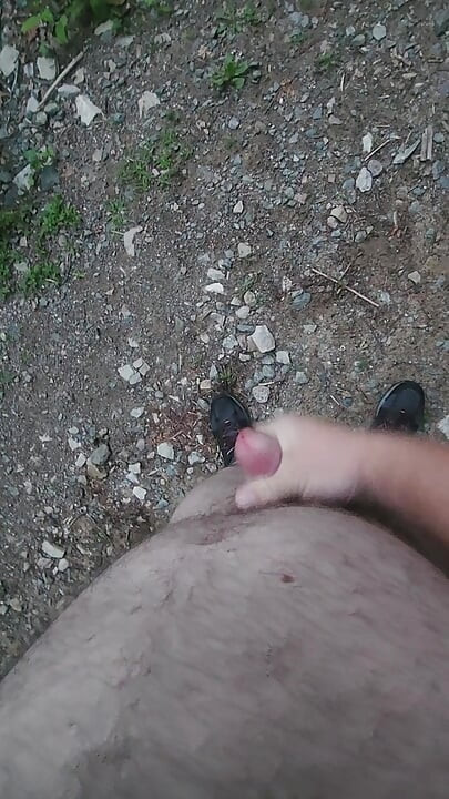 Solo fun in public nude the entire time.
