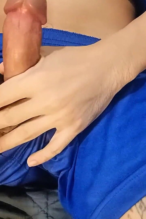 Blue Soccer Shorts Musk Overload - Couldn’t Hold It, Explosive Cumshot
