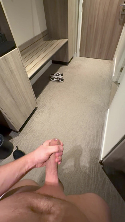 Came on the hotel floor, oopsie.