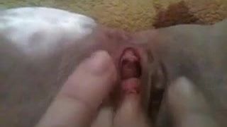 Masturbation en gros plan et squirt