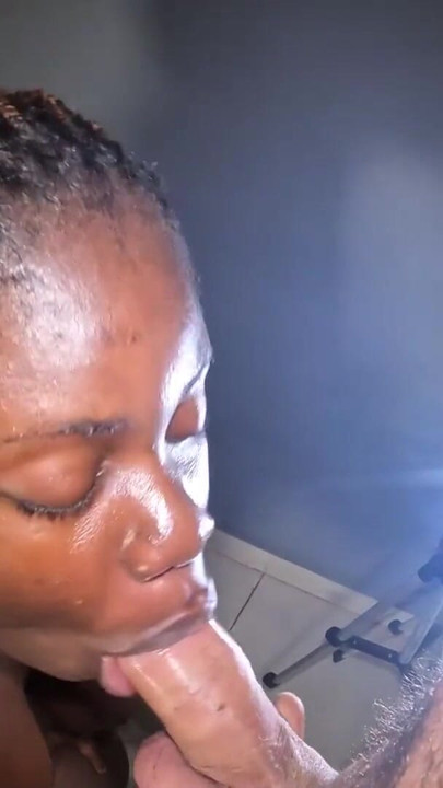 Big natural tits ebony blowjob | Clip 1