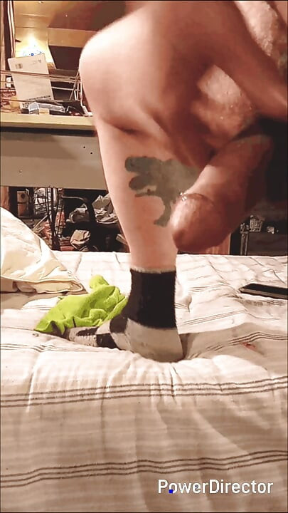 Jerking, riding dildos and cum