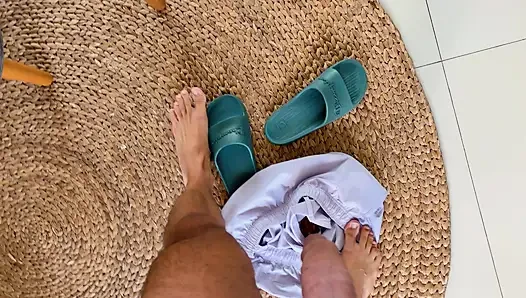 Caught My New Chubby Roommate Masturbating The First Day Of The Lease
