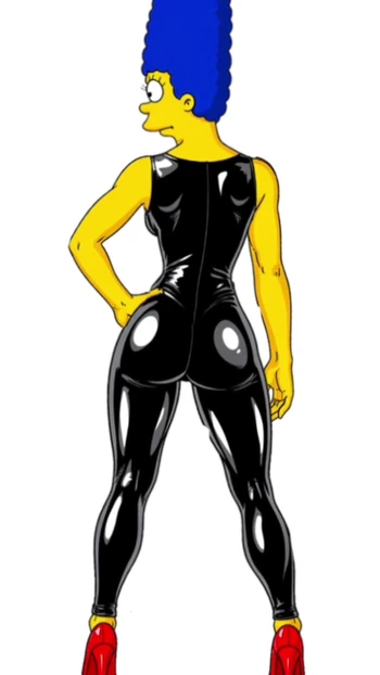 Black Latex Dancing. Cartoon porn Parody. Marge Simpson Dancing
