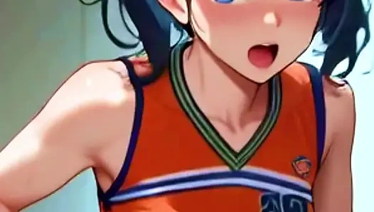 Schöne cheerleaderin mit kleinen titten und einem perfekten körper wird von ihrem trainer nach einem spiel gefickt