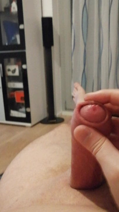 Play with pumped cock