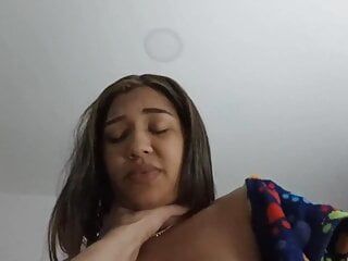 18 year old brunette big saggy tits from New York United States fucking her stepbrother's big dick