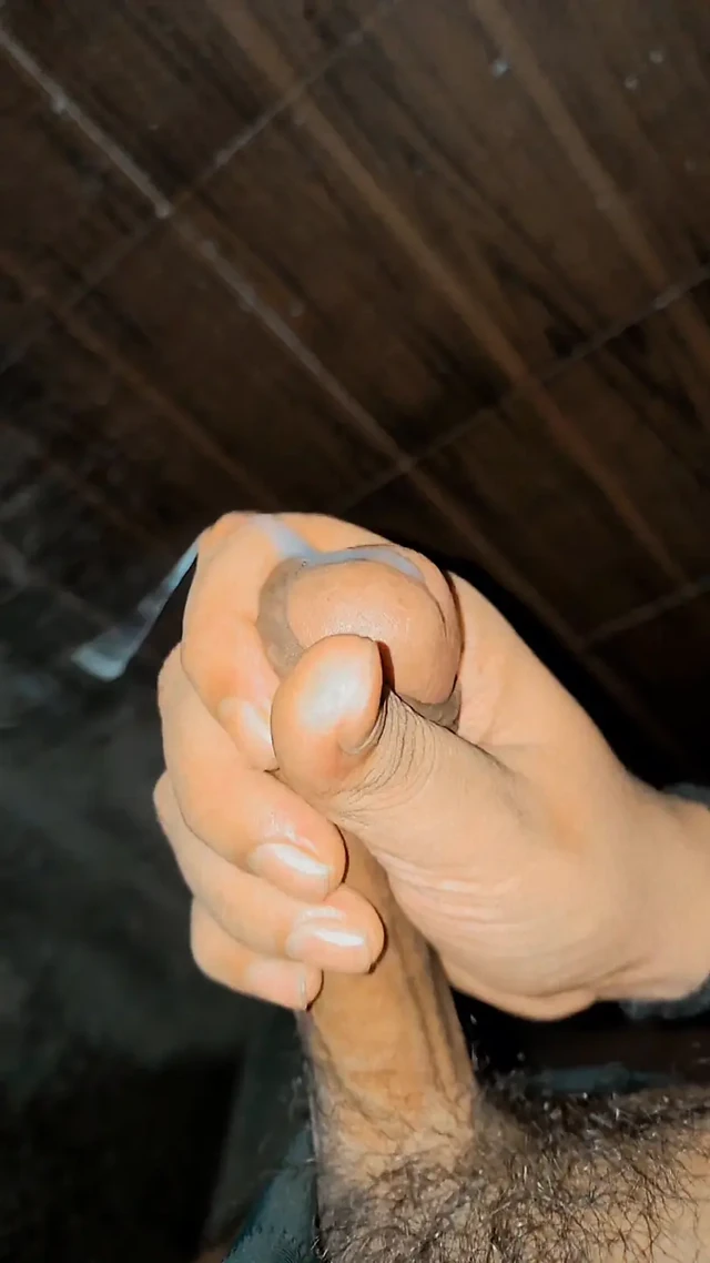 Solo masterbate enjoy in bathroom with big cock