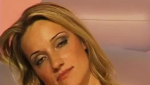 Pornstar for a day Gabriela the blonde teen masturbates her pussy for yo...