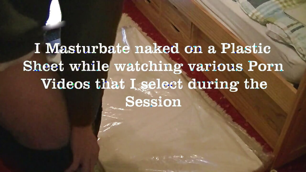 Naked Masturbation on a Plastic Sheet
