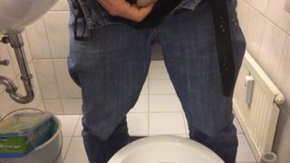 Pissing on a mirror