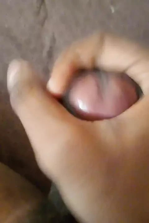 Horny cock jerking off bed
