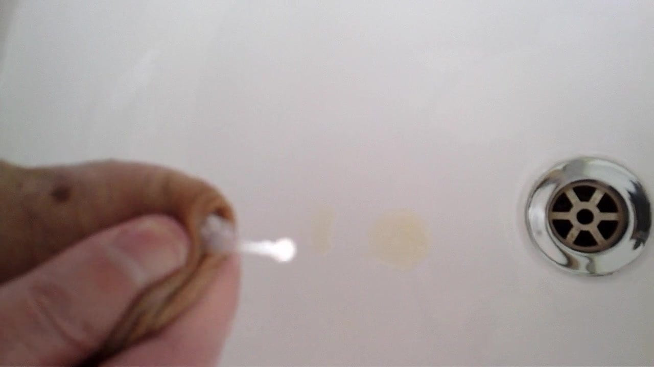 Cum in the sink