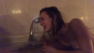 Amatorska para kąpieli seks