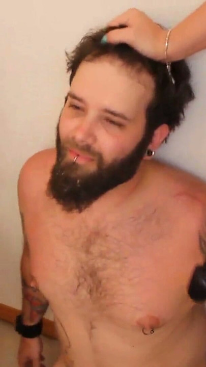 Lactating Strap On Chick Pegging Bearded Guy With Princess | Clip 1