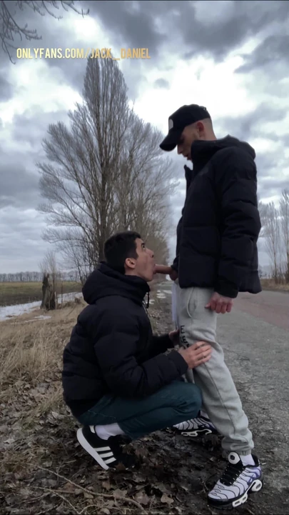 Jaw-dropping moment from "OUTDOOR GAY SUCKING"