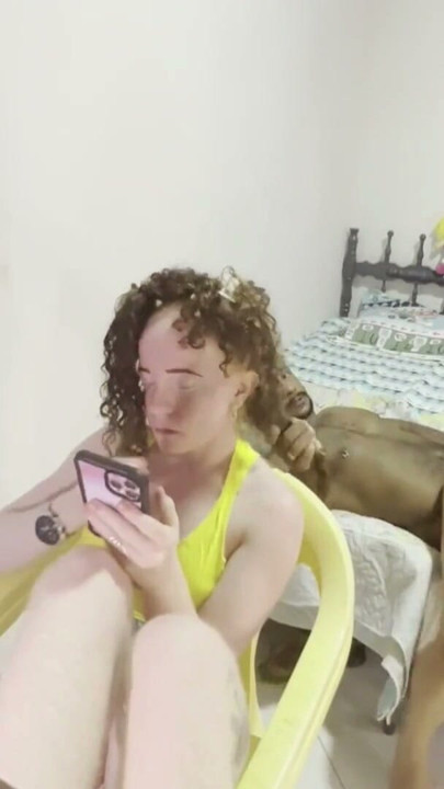 MY HUSBAND BROUGHT HIS FRIEND TO FIX MY HAIR WHILE SHE DOES IT HE FUCKS HER | Clip 1