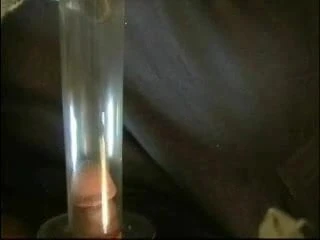 a big splash in a glass