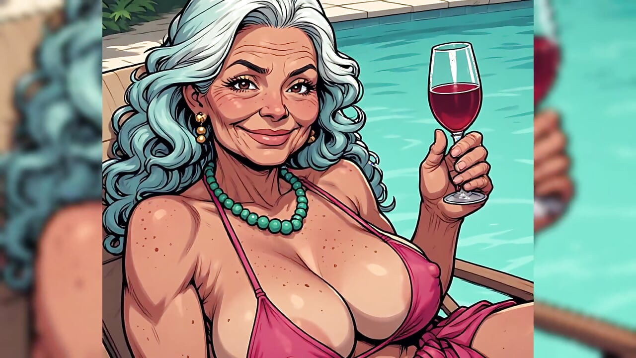 Tits Out Relaxing Poolside (ai Art)